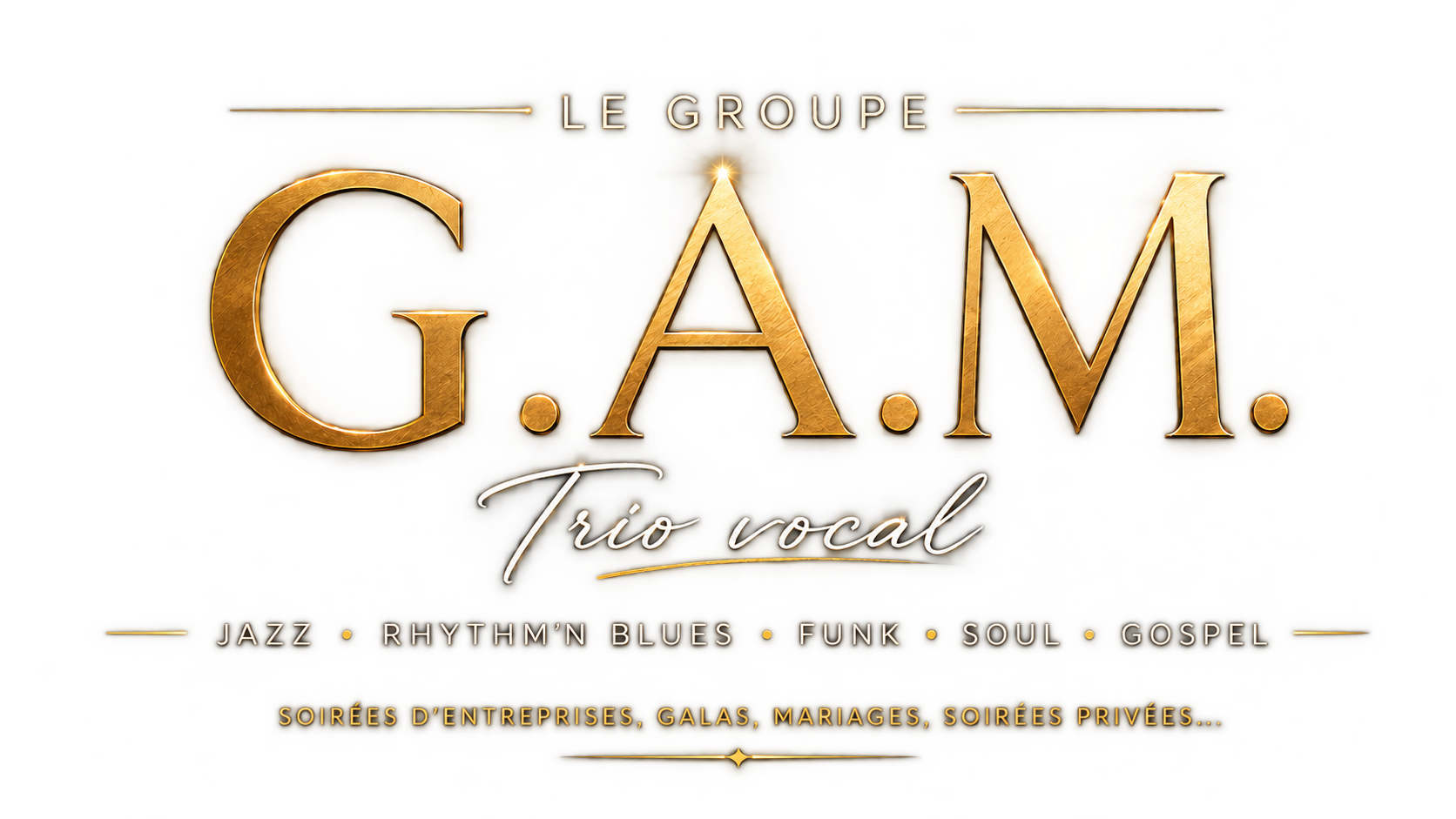 Le groupe G.A.M. Trio vocal